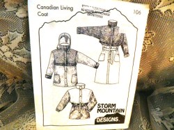 106 STORM MOUNTAIN CANADIAN  LIVING COAT PATTERN S-L, XXS=XXL